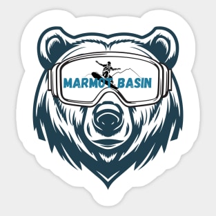 Marmot Basin Ski Alberta Canada Sticker